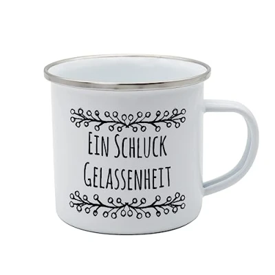 Immagine di infinite by GEDA LABELS (INFKH) Tazza di serenità smaltata, 350 ml