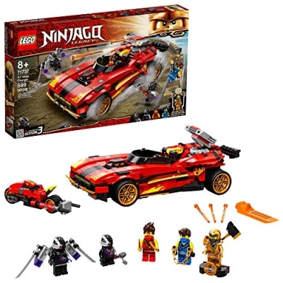 Immagine di LEGO NINJAGO Legacy X 1 Ninja Charger 71737 Toy Building Kit Featuring Motorcycle and Collectible Minifigures, New 2021 (599 Pieces)