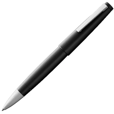 Immagine di Lamy 2000 nero roller elegante con involucro robusto in policarbonato bilanciato perfettamente e larghezza di tratto M refill 63