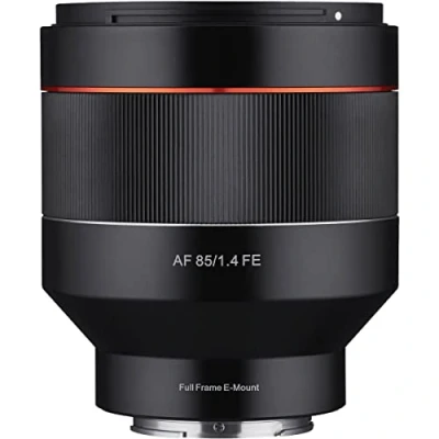 Immagine di Samyang AF 85 mm / F1.4 Sony FE Obiettivo full format con messa a fuoco automatica verticale lunghezza focale fissa da per fotocamere sistema mirrorless Alpha