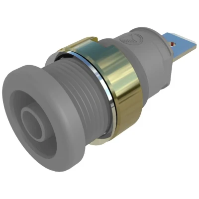 Immagine di SKS Hirschmann SEB 2610 F4,8 Presa di sicurezza da laboratorio verticale Ø perno: 4 mm Grigio 1 pz.