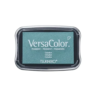 Immagine di Rayher 29017408 Versa Color pigmentato per timbri, plastica, celadon, 9,4 x 6,6 2 cm