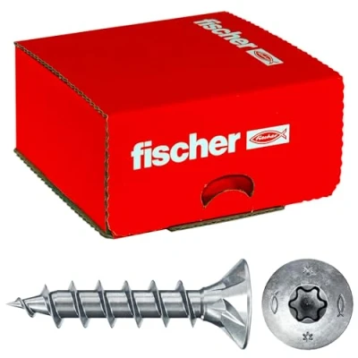 Immagine di Fischer Power Fast II 670074 Viti per truciolare 3.5 mm 20 Interno Esagonale rotondo, multidentato, TX, Torx, Impronta T Acciaio galvanizzato zinco