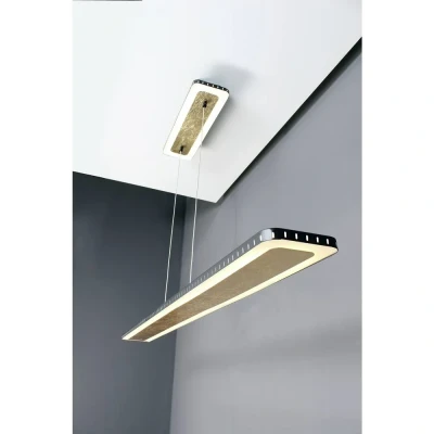 Immagine di ECO Light SOLARIS 9052 L GO Lampada LED a sospensione 60 W Oro, Nero
