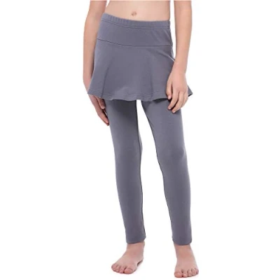 Immagine di Merry Style Leggings Lunghi con Gonnellino Bambina e Ragazza MS10 254 (Grafite, 122 cm)