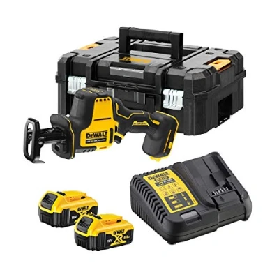 Immagine di DEWALT DCS369M2 QW Mini Sierra Sable XR 18V con 2 baterías Li Ion 4Ah maletín
