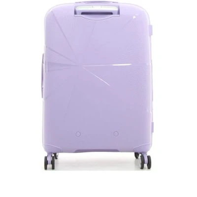 Immagine di AMERICAN TOURISTER Trolley Medio Expansible unisex con tre tasche zip Viola Profondità 27/30 cm Lunghezza 46 Altezza 67 Polipropilene
