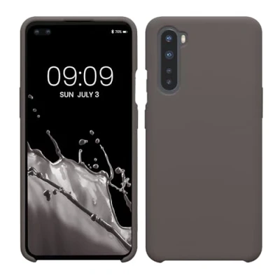 Immagine di kwmobile Cover per OnePlus Nord Custodia Back Case Smartphone in Silicone TPU Protezione Gommata stone dust