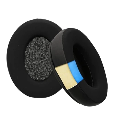 Immagine di kwmobile 2X Cuscinetto Compatibile con Sony WH CH700N / XB900N CH710N CH720N MDR 10R Cuscinetti di Ricambio per Cuffie in Similpelle Nero e Gel Rinfrescante
