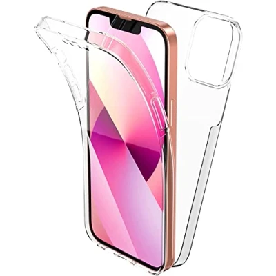 Immagine di Max Power Digital Cover per iPhone 12 / Pro Silicone Trasparente Housing Antiurto Doppio Lato 360 Gradi Strato Anteriore e Posteriore Custodia Protettiva Case