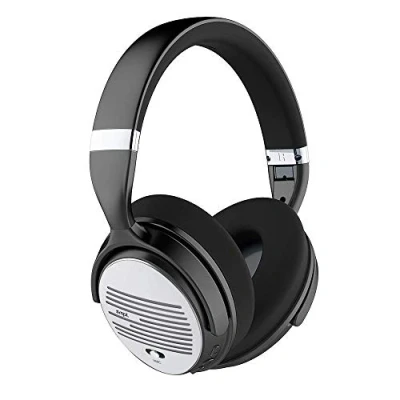 Immagine di Smpl Cuffie Wireless con Cancellazione Attiva del Rumore Bluetooth, Over Ear, Microfono, 16 ore di riproduzione audio Argento, taglia unica