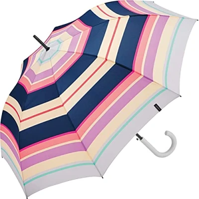 Immagine di ESPRIT Ombrellone automatico Rainbow Dawn, Neon Kickstripe, 103 cm, A righe