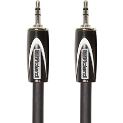 Immagine di Cavo di Interconnessione Stereo Roland Black Series Trs da 1/8 , 1.5 M /5 Ft Rcc 5 3535, Nero