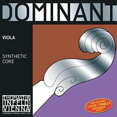 Immagine di Thomastik corda per Viola 4/4 Dominant Re nucleo sintetico rivest. argento, soft