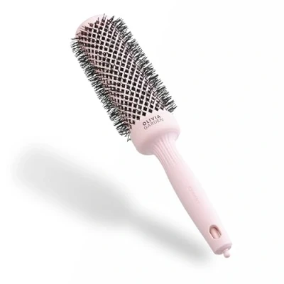 Immagine di Olivia Garden Expert Blowout Speed Rosa pastello 45 Spazzola rotonda in ceramica con corpo extra lungo per messe piega 25% più veloci