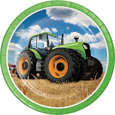 Immagine di Creative Convertting Piatto 23 cm Trattore Tractor Time