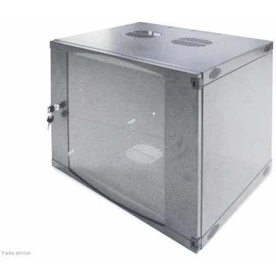 Immagine di LogiLink W09F64G Armadio rack da parete 19 (L x A P) 540 460 450 mm 9 U Grigio (RAL 7035)
