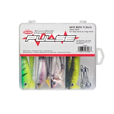 Immagine di Berkley Pulse Shad Box With Jigheads 11cm (16 pezzi) Shads