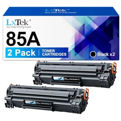 Immagine di LxTek 85A Compatibili Cartucce di Toner Sostituzione per HP CE285A LaserJet Pro P1102 P1102W M1212NF M1132 M1217NFW M1212 M1130 P1100 M1136 M1210 M1210MFP M1134 M1134MFP (Nero, 2 Pack)