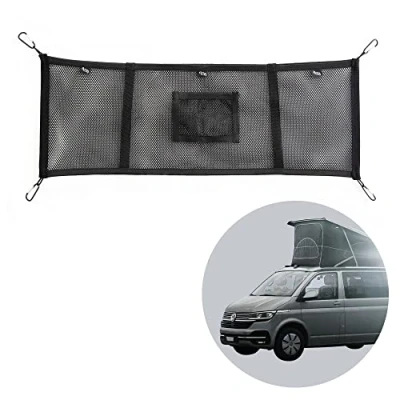 Immagine di 040 Parts Rete bagagli per tettuccio compatibile con VW T5 T6 Bulli Multivan California Beach Caravelle