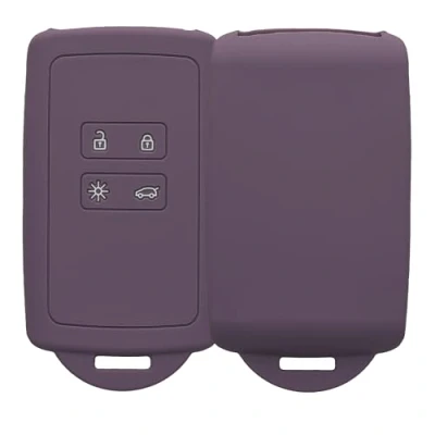 Immagine di kwmobile Custodia Compatibile con Renault 4 tasti Smart Key (solo Keyless Go) Cover Chiavi Auto Protezione Copri Telecomando Chiave Copertura Iris pallido