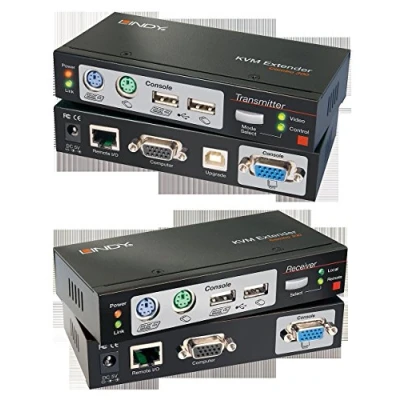 Immagine di LINDY Cat.5 KVM Extender Combo 300 su cavo di rete RJ45 m