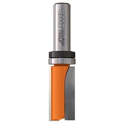 Immagine di CMT 912.160.11B Fresa a Taglienti Diritti per Rifilare con Cuscinetto, Serie Lunga, Grigio/Arancio legno