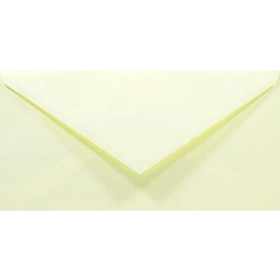 Immagine di Netuno 50 buste da lettera colorate lunghe crema carta colorata formato DL 110 x 220 mm Rainbow 80g americane con lembo a punta