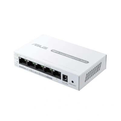 Immagine di ASUS ExpertWiFi EBP15 gestione Switch PoE+ di 5 Porte GbE, 4 PoE+, 60 W, Compatibile con Access Point PoE, telecamere IP, telefoni VoIP, centralizzata router