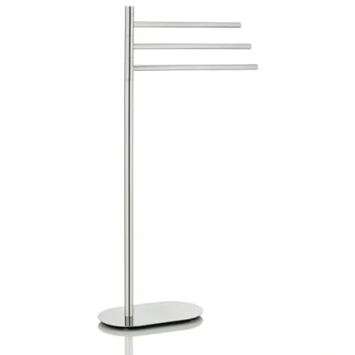 Immagine di Kela Set da bagno, in acciaio inox/vetro, mod. Lucido porta asciugamani, argento lucido, 92,5 cm Grigio