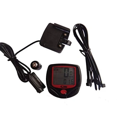Immagine di VOANZO Tachimetro per Computer da Bicicletta Display LCD retroilluminato Impermeabile con cronometro monitoraggio in Tempo Reale Ciclismo velocità e Distanza