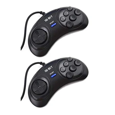 Immagine di Link e : set di due controller, mando, joystick a 6 tasto per la console gioco SEGA Megadrive, Genesis, Master System
