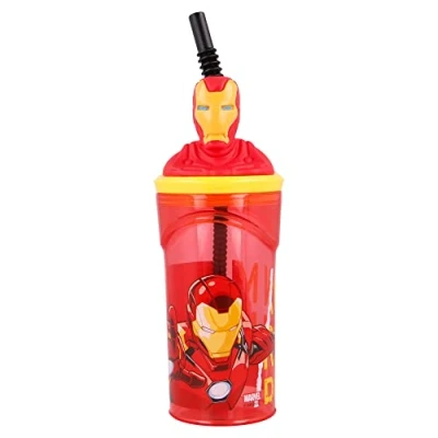 Immagine di Stor Bicchiere FIGURITA 3D 360 ML Avengers Comic Heroes Iron Man, Multicolore, 1 unità (Confezione da 1)