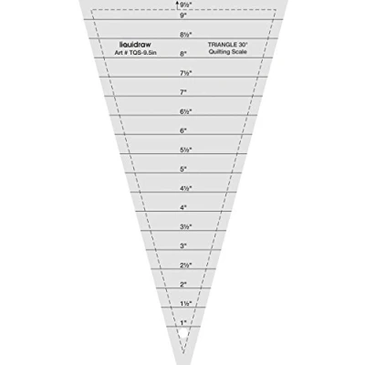 Immagine di Liquidraw triangolo righello, Clear per quilting in acrilico, Imperial righello (30 24,1 cm/45 16,5 cm righello) cm)