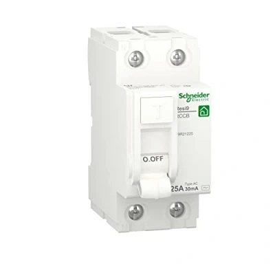 Immagine di Schneider Electric R9R21225 Interruttore Differenziale, RCCB, Resi9, 2P, 25 A, 30 mA, Tipo AC