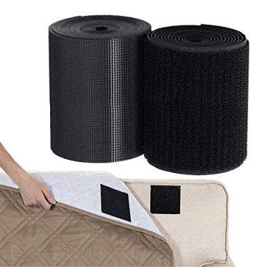 Immagine di TEUVO Cucire su Gancio e Loop per Tessuto, Nastro Magnetico Non Adesivo Artigianato DIY Progetti di Cucito a Home Ufficio, 11cm Largo 2M Lungo