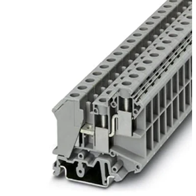 Immagine di Phoenix Contact UK 10 TWIN 3005196 Morsetto passante componibile Numero Poli (num): 3 0.5 mm² Grigio 50 pz.