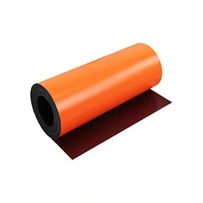 Immagine di Magflex® Flexible Flece Magnetico Arancione Matt Per Creare Immagini Magnetiche, Opere D&#039;Arte, Cartelli O Display 300mm Di Larghezza 1 M Lunghezza