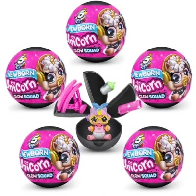 Immagine di 5 Surprise Unicorn Squad Newborn Series 6 Mystery Collectible Capsule (5 Pack) by ZURU