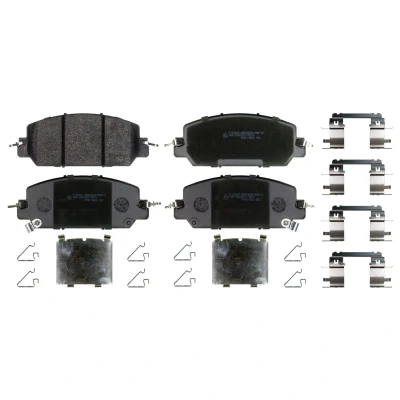 Immagine di FEBI BILSTEIN 184438 Kit pastiglie freno Assale anteriore con segnalatore acustico usura materiale di fissaggio HONDA: CR V 5