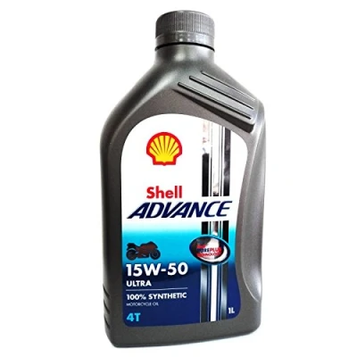 Immagine di Olio motore moto Shell Advance Ultra 15W50 4T API SM/JASO MA2 1 Litro