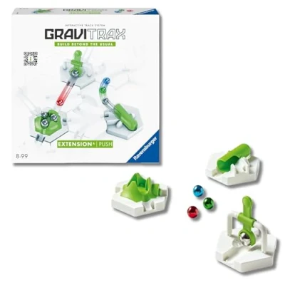 Immagine di Ravensburger GraviTrax Push, Espansione, Pista di Biglie, Gioco Interattivo ed Educativo STEM, per Bambini 8+ Anni e Adulti, Compatibile con Starter Set, 42 Pezzi