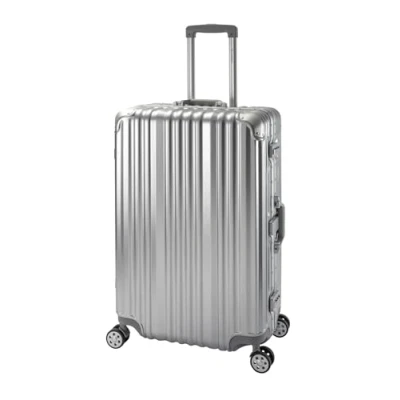 Immagine di Travelhouse London, valigetta rigida in alluminio, con telaio diverse misure e colori, T1169, argento, Großer Koffer, Valigia