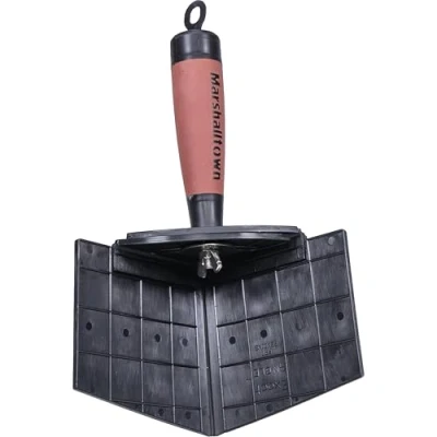 Immagine di Frattazzo ad angolo interno regolabile Marshalltown per un esatto da 90 a 154 gradi con lama in nylon cartongesso e stuccatori, dimensioni 102x102 mm