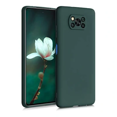 Immagine di kwmobile Custodia Compatibile con Xiaomi Poco X3 NFC/Poco Pro Cover Back Case per Smartphone in Silicone TPU Protezione Gommata verde muschio