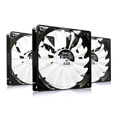 Immagine di AABCOOLING Black Jet Fan 12 Una Silenziosa e Molto Efficiente Ventola PC 120mm, Ventilatore Silenzioso, Volt Ventole Computer, 12V, 12cm, 3 Pin PC, 170m3/h Pezzi 20,9 Db(A)