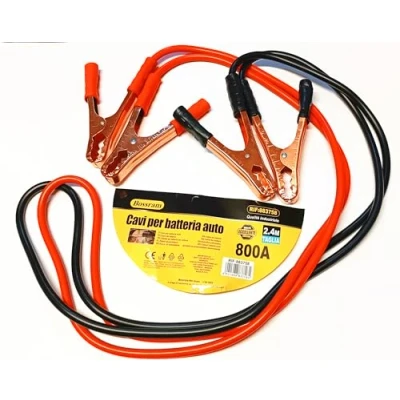 Immagine di Herran Cavi per Batteria Auto 800AMP, di Avviamento Batteria, Collegamento 2,4metri (Cavi 2,4 Metri)