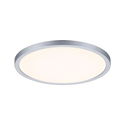 Immagine di Paulmann 93052 Pannello LED a Incasso Areo VariFit IP44 dimmerabile su 3 Livelli 230mm Tondo 1x16 Watt Cromo plastica 3000 K 16 W, Chrome Matt, 1500lm