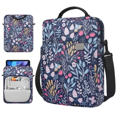 Immagine di TiMOVO 9 11&quot; Borsa per Tablet iPad 10a Gen. 10.9&quot;, 9a/8a/7a 10.2&quot;, Air 11/Air 5a/4a Galaxy Tab A9+/A9 Plus 11&quot;, Fiore Colorato