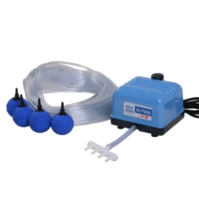Immagine di AQUAFORTE Pompa Ad Aria Set Originale Hailea V10, 4L/min a 1,2 m, incl. 4 Pietre e Tubo 25 m 4/6